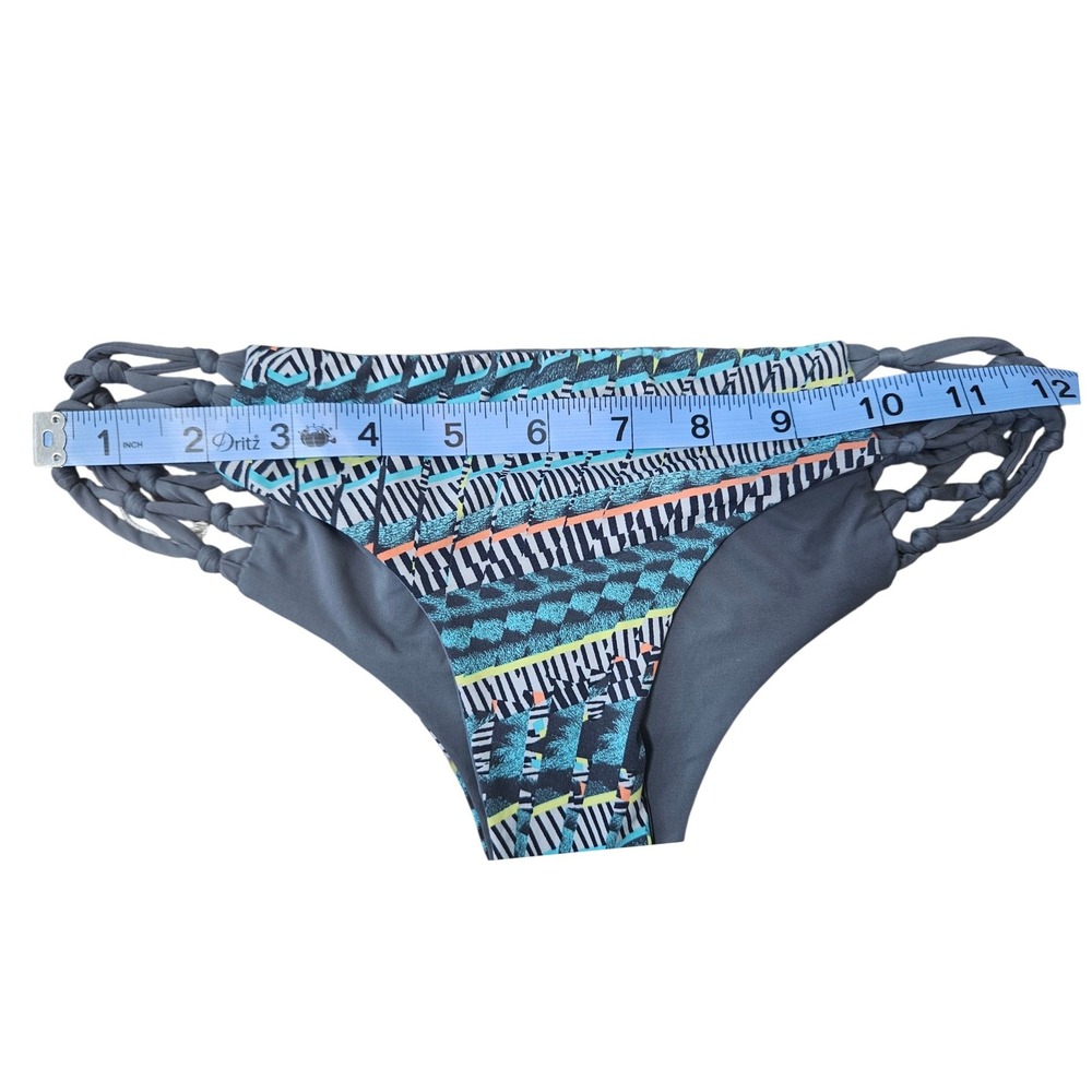 San Lorenzo Mind Bali Soul Braided Thong Bikini Set  Reversible Top L Bottom - Picture 10 of 13